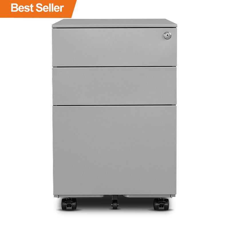 3 drawer mobile pedestal -side open