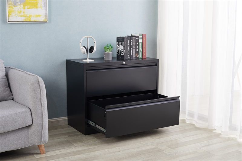 2 drawers office Lateral file cabinet for home office organization storage