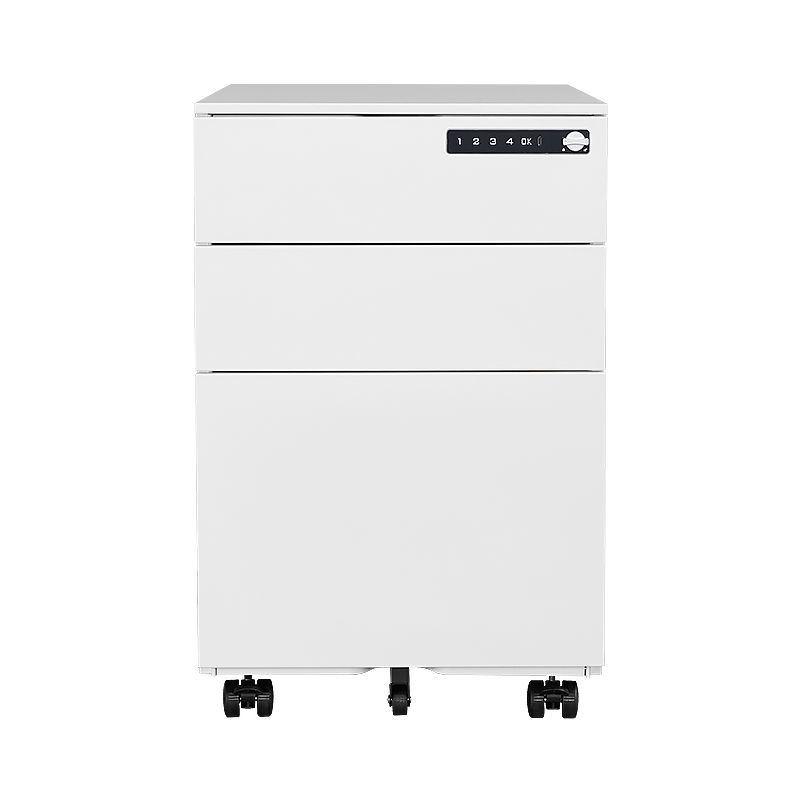 3 drawer mobile pedestal with combination lock