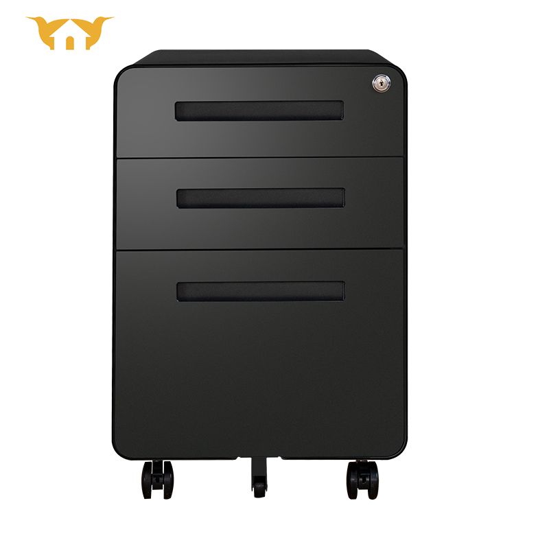 3 Arc Drawn Activity Cabinet - Black