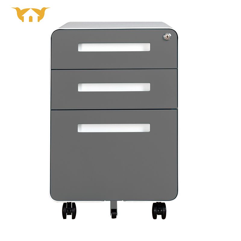 3 circular arc movable cabinet - gray