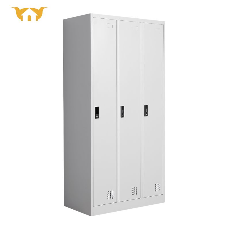 3-in-a-row 3-door changing cabinet
