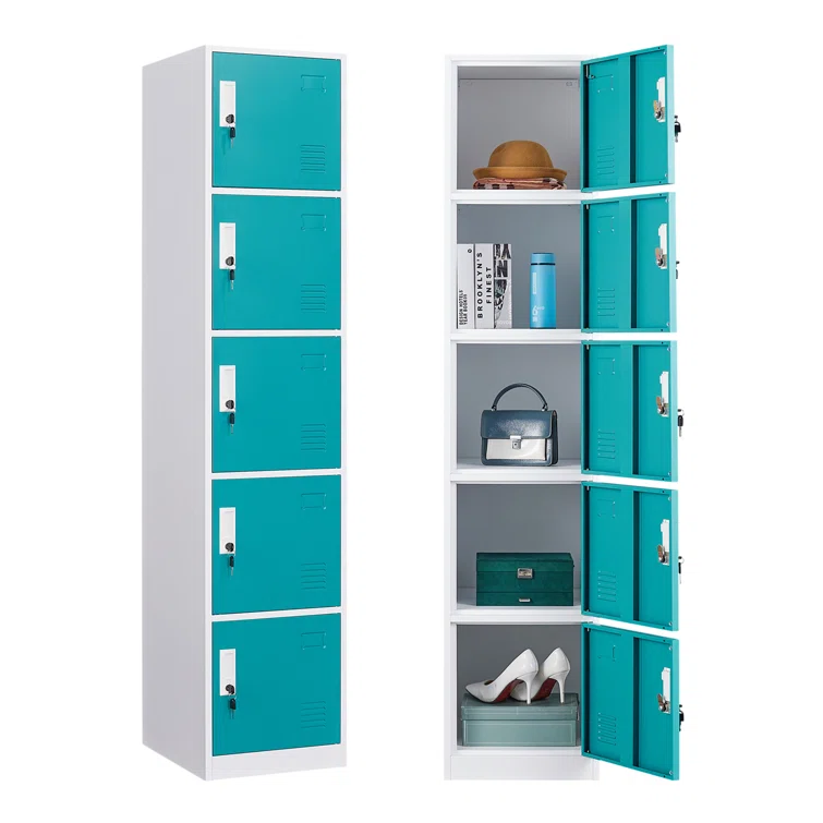 1 locker with 5 doors