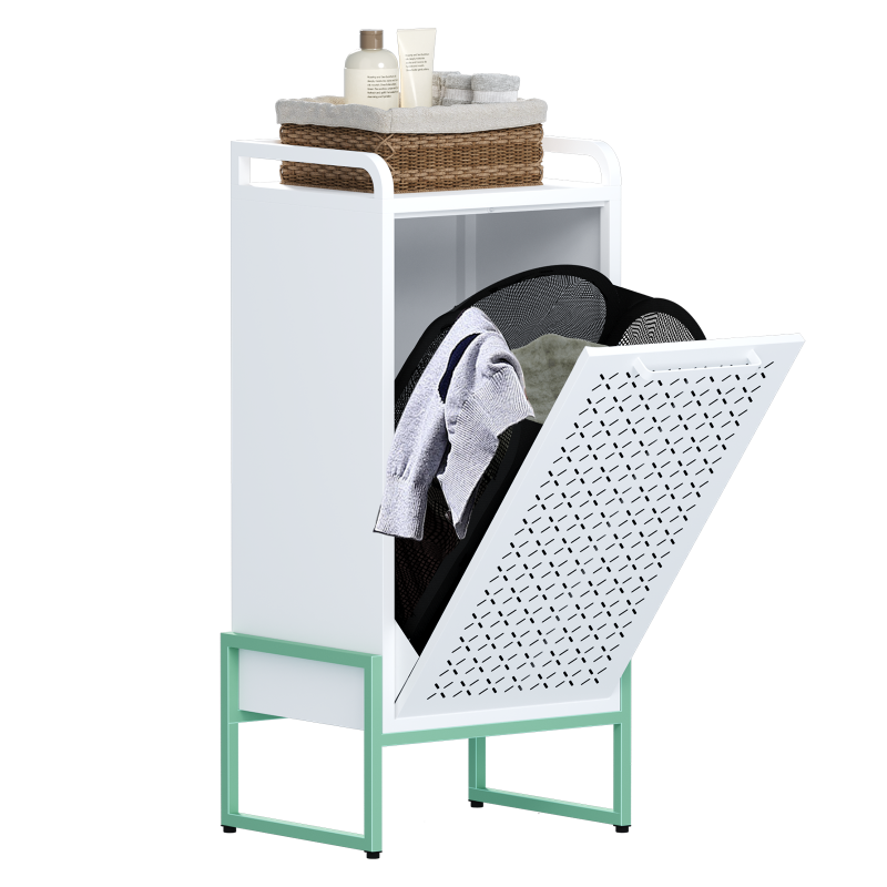 Metal laundry cabinet