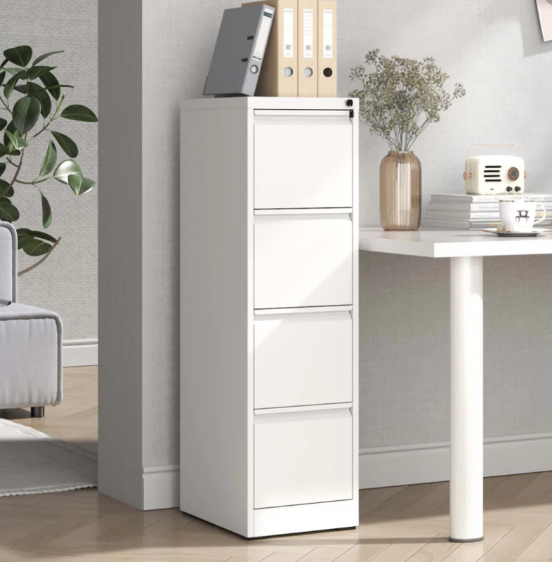 Office Furniture 4 Drawer Document Storage Cabinet Vertical Filing Cabinet