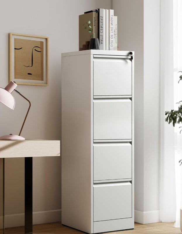 Office Furniture Metal Vertical File Cabinet Steel Storage Filing Cabinet with 4 Drawers